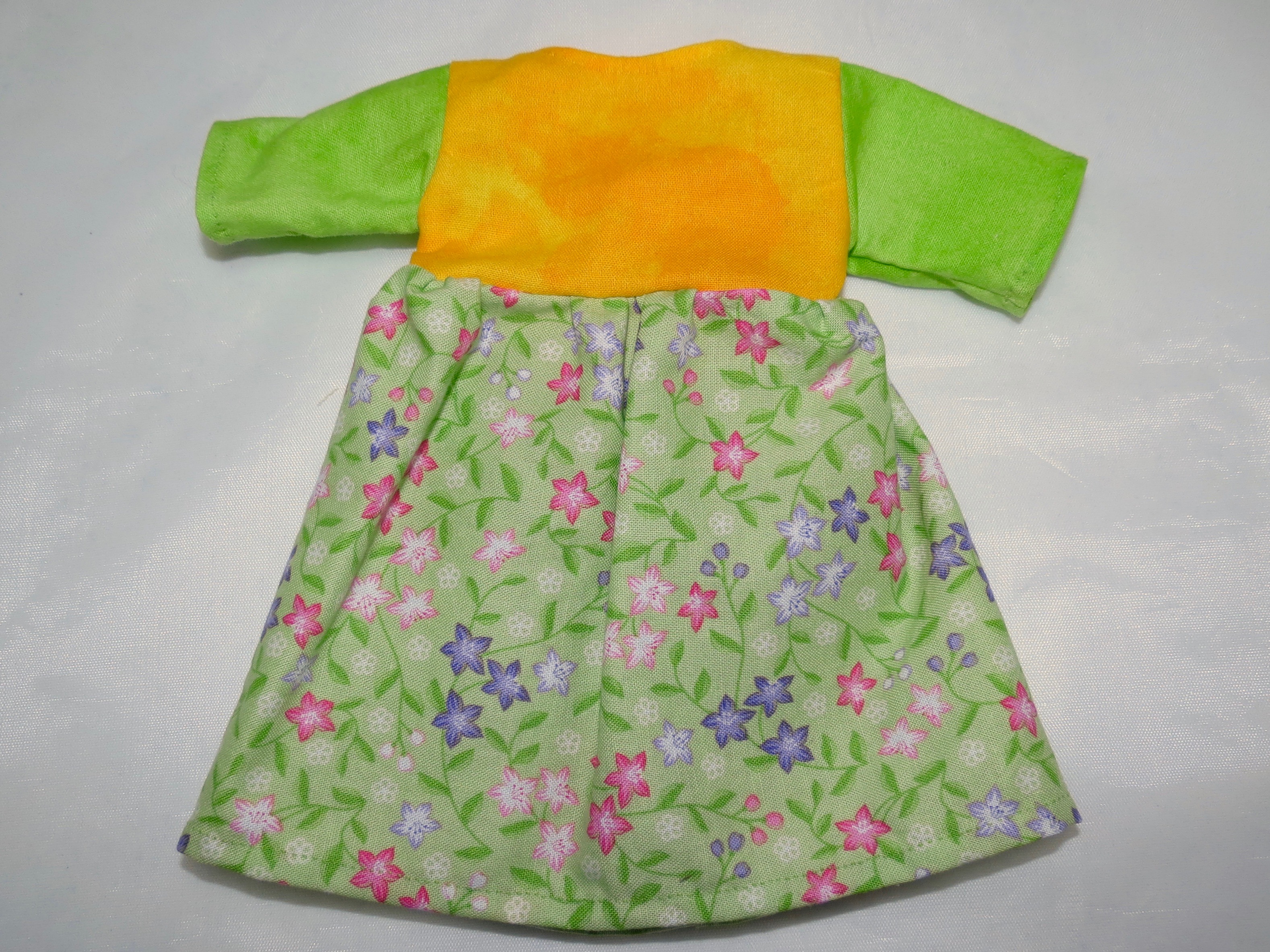 Handmade Long-Sleeved Doll Dress